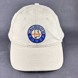 Calhoun Alabama Strap Back Cap Hat HitWear Beige Electric Power Advertising Mens